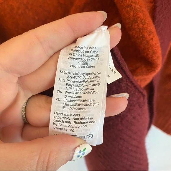 J. Crew Color Block Cardigan in Cream, Pink, and Brown super cozy! - Picture 4 of 4